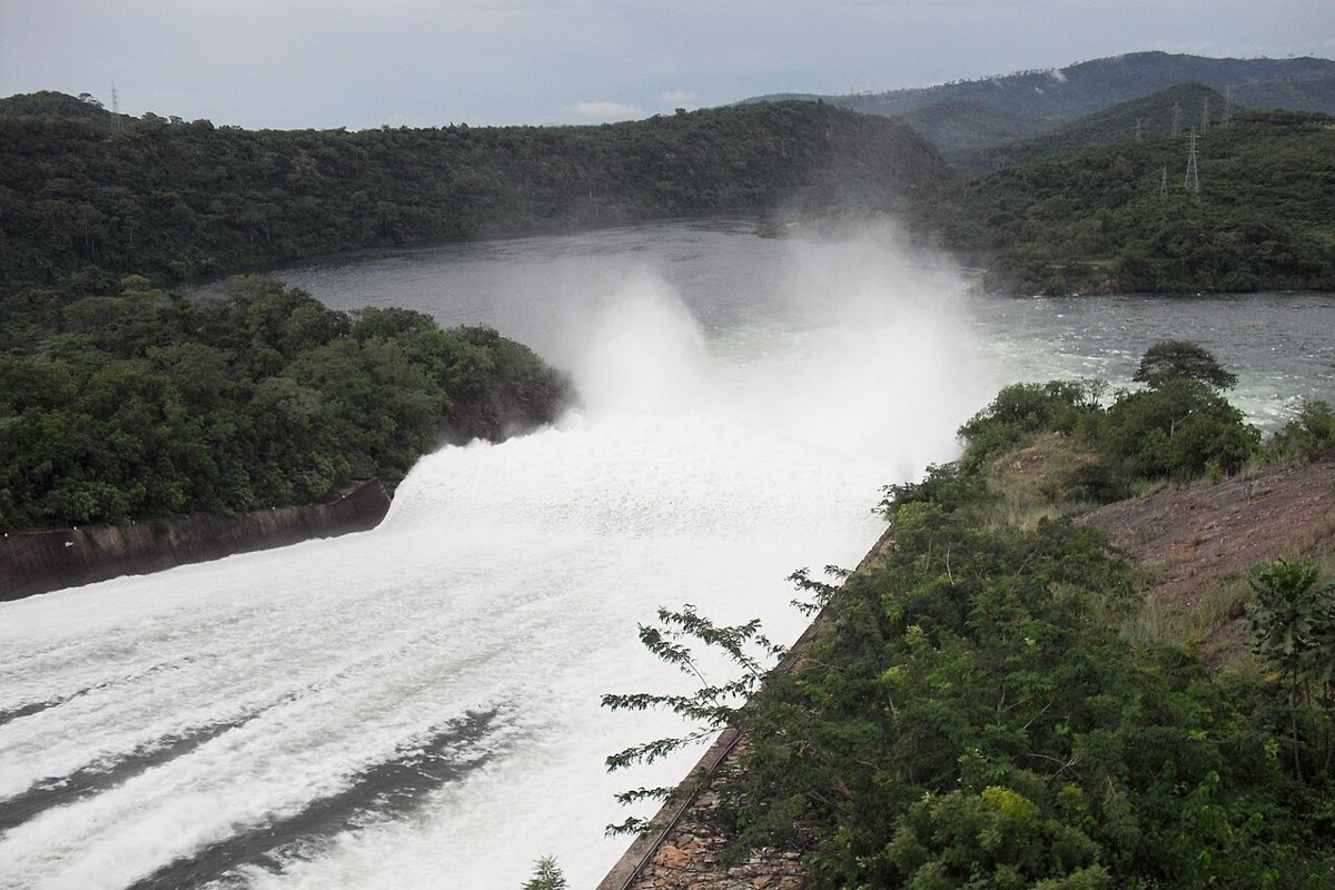 The Akosombo Dam and Lake Volta