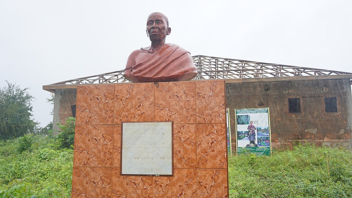 A portrait or statue of Yaa Asantewaa